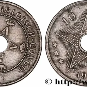 Pas Cher CONGO BELGE 10 Centimes Albert Ier 1911 fwo_777514 Monde