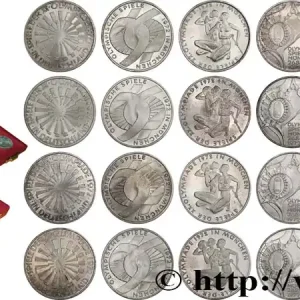 Top Vente ALLEMAGNE Coffret 10 Mark XXe J.O. Munich 1972 fwo_577902 Monde
