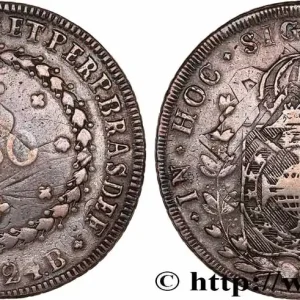 BRÉSIL - EMPIRE DU BRÉSIL - PIERRE Ier 960 Réis 1824 Bahia fwo_768704 Monde Promotion