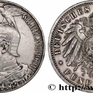 Produit De Marque ALLEMAGNE - ROYAUME DE PRUSSE - GUILLAUME II 5 mark, bicentenaire du royaume de Prusse 1901 Berlin fwo_776775 Monde