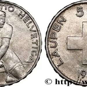 SUISSE 5 Francs 600e anniversaire de la bataille de Laupen 1939 Berne fwo_749373 Monde Meilleur Prix