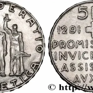 Offre Du Jour SUISSE 5 Francs 650e anniversaire de la confédération 1941 Berne fwo_749402 Monde