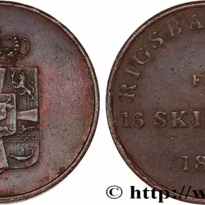 DANEMARK 16 Skilling (Jeton de la Rigsbank) 1814 fwo_776398 Monde Usine Directe