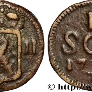 LUXEMBOURG 1 Sol emblème frappe au nom de François II (monnaie de siège) 1796 fwo_989281 Monde Achat Immédiat