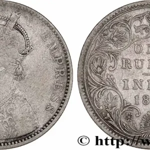Offre Exclusive INDES BRITANNIQUES 1 Roupie Victoria 1878 Calcutta fwo_773332 Monde