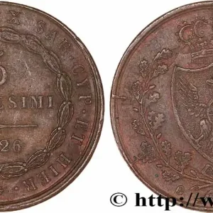 ITALIE - ROYAUME DE SARDAIGNE 5 Centesimi type au “P” 1826 Turin fwo_778132 Monde Dernière Chance