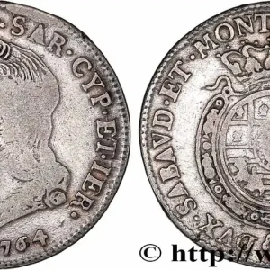SAVOIE - DUCHÉ DE SAVOIE - CHARLES-EMMANUEL III Quart d’écu (quarto di scudo) 1764 Turin fwo_778137 Monde Original