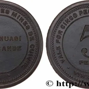 CHILI 5 Pesos Société Française des mines de cuivre - Collahuasi La Grande N-D fwo_751318 Monde Achat Immédiat
