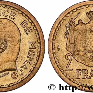 Super Prix MONACO 2 Francs Louis II (1943) Paris fwo_761550 Monde