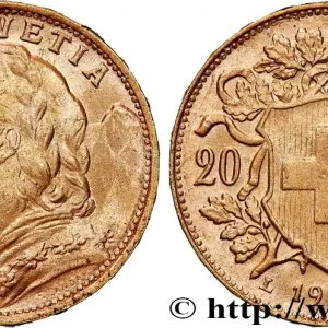 OR, PALLADIUM ET PLATINE INVESTISSEMENT 20 Francs "Vreneli" 1935 Berne fwo_763770 Monde Offre Spéciale