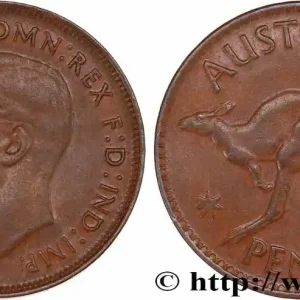 AUSTRALIE 1 Penny Georges VI 1947 Melbourne fwo_764764 Monde Promotion