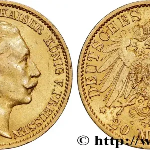 Remise OR, PALLADIUM ET PLATINE INVESTISSEMENT 20 Mark Guillaume II 1912 Berlin fwo_769478 Monde