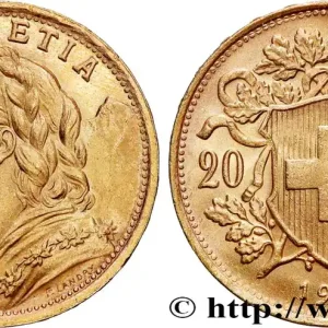 OR, PALLADIUM ET PLATINE INVESTISSEMENT 20 Francs or "Vreneli" 1947 Berne fwo_769549 Monde Commander Vite