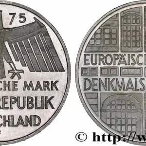 Offre Limitée ALLEMAGNE 5 Mark Proof Année européenne du patrimoine 1975 Stuttgart - F fwo_770584 Monde