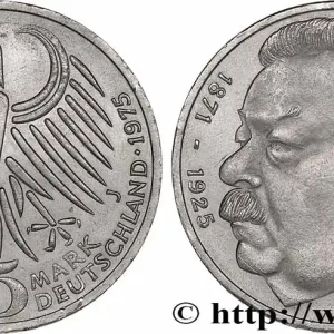 ALLEMAGNE 5 Mark Friedrich Ebert 1975 Hambourg fwo_770593 Monde Haute Qualité