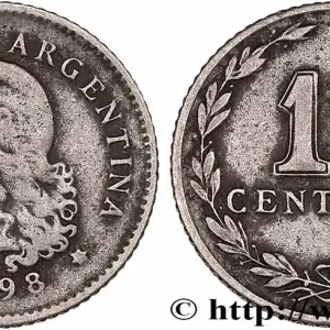 Prix Réduit ARGENTINE 10 Centavos Liberté au bonnet 1898 fwo_771517 Monde