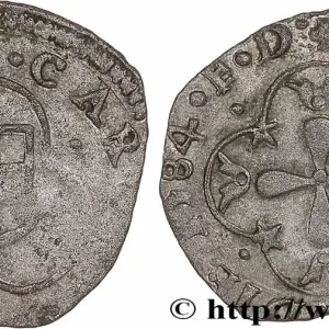 Nouvel Arrivage SAVOIE - DUCHÉ DE SAVOIE - CHARLES-EMMANUEL Ier Parpaiolle du 3e type (parpagliola di III tipo) 1584 Bourg-en-Bresse fwo_771621 Monde