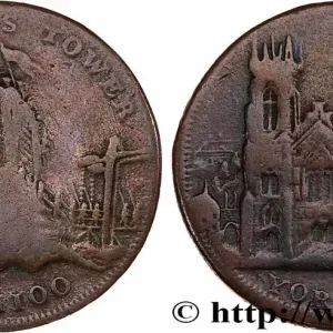 ROYAUME-UNI (TOKENS) 1/2 Penny Yorkshire 1795 fwo_772012 Monde Produit De Marque