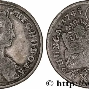 HONGRIE - ROYAUME DE HONGRIE - MARIE-THÉRÈSE 15 Krajczar 1745 Kremnitz fwo_772353 Monde Pas Cher