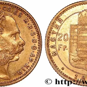 Gros Lot OR, PALLADIUM ET PLATINE INVESTISSEMENT 20 Francs or ou 8 Forint François-Joseph Ier 1883 Kremnitz fwo_772509 Monde