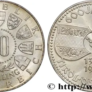 Promotion Saisonnière AUTRICHE 50 Schilling 600e anniversaire de l’union avec le Tyrol 1963 fwo_773817 Monde