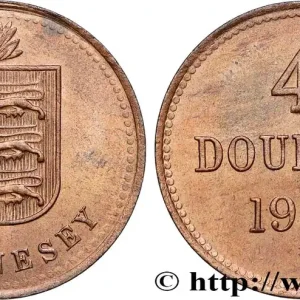 Acheter Direct GUERNESEY 4 Doubles armes du baillage de Guernesey 1920 Heaton fwo_773962 Monde