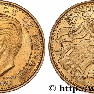 MONACO 50 Francs Rainier III 1950 Paris fwo_774988 Monde Super Prix