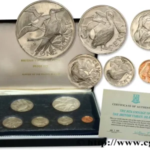 Promotion ÎLES VIERGES BRITANNIQUES Série Proof 6 monnaies Elisabeth II 1974 Franklin Mint fwo_775579 Monde