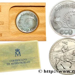 Livraison Gratuite ESPAGNE 5 Ecu Charles Quint 1989 Madrid fwo_775581 Monde