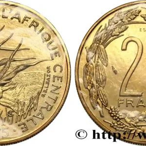 ÉTATS DE L'AFRIQUE CENTRALE Essai de 25 Francs grandes antilopes 1975 Paris fwo_775799 Monde Édition Limitée