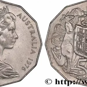 AUSTRALIE 50 Cents Elisabeth II 1976 fwo_778089 Monde Soldes