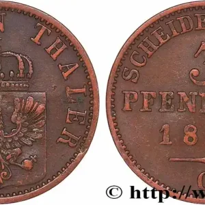 ALLEMAGNE - PRUSSE 3 Pfenninge Royaume de Prusse écu à l’aigle 1870 Francfort - C fwo_778156 Monde Prix Promo