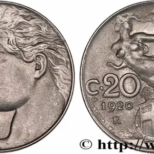 Promotion Saisonnière ITALIE 20 Centesimi allégorie de la Liberté 1920 Rome fwo_778190 Monde