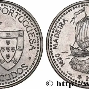 PORTUGAL 100 Escudos Découvertes Portugaises de Madère 1420 et Porto Santo 1419 1989 fwo_778307 Monde Réduction