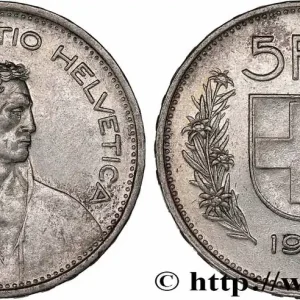 SUISSE 5 Francs Berger des Alpes 1953 Berne fwo_778312 Monde Tendance