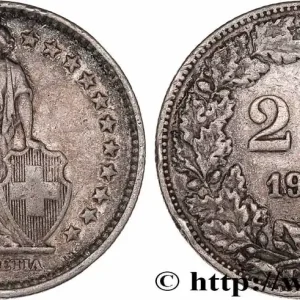 Populaire SUISSE 2 Francs Helvetia 1920 Berne fwo_778313 Monde