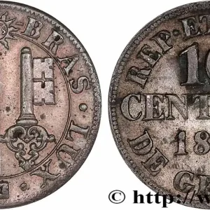 SUISSE - RÉPUBLIQUE DE GENÈVE 10 Centimes 1839 fwo_778317 Monde Affaire À Saisir