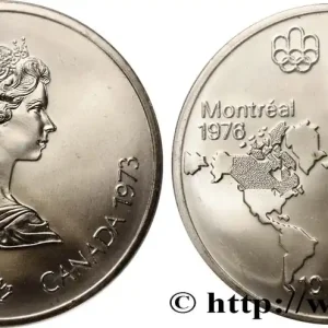 Produit De Marque CANADA 10 Dollars JO Montréal 1976 carte du Monde 1973 fwo_778359 Monde