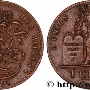 BELGIQUE 1 Centime Léopold II légende en français 1901 fwo_778390 Monde Achetez Aujourd’hui