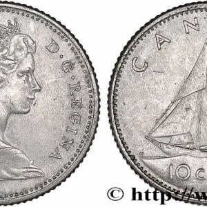 CANADA 10 Cents Elisabeth II 1966 fwo_778409 Monde Paiement Sécurisé