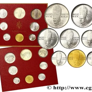 VATICAN ET ÉTATS PONTIFICAUX Série 8 monnaies Paul VI an VII / ange 1969 Rome fwo_747979 Monde Offre Spéciale