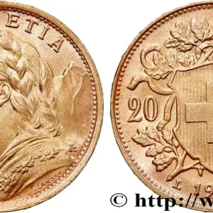 Tendance OR, PALLADIUM ET PLATINE INVESTISSEMENT 20 Francs "Vreneli" 1935 Berne fwo_763775 Monde