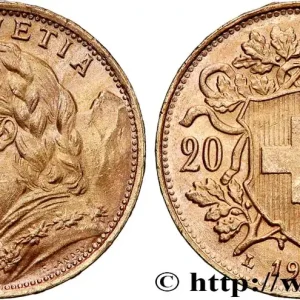 Tendance OR, PALLADIUM ET PLATINE INVESTISSEMENT 20 Francs "Vreneli" 1935 Berne fwo_763776 Monde