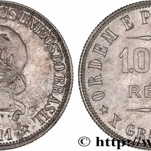 BRÉSIL 1000 Reis 1911 fwo_768744 Monde Expédié Aujourd’hui