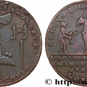 Prix Choc ROYAUME-UNI (TOKENS) 1/2 Penny Londres (Middlesex) Kelly’s n.d. fwo_772030 Monde