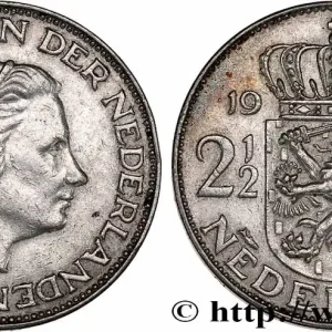 PAYS-BAS 2 1/2 Gulden Juliana 1959 Utrecht fwo_773669 Monde Usine Directe