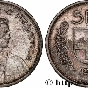 Garantie Incluse SUISSE 5 Francs Berger des alpes 1931 Berne fwo_774694 Monde