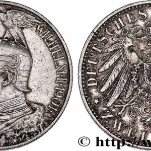 Commander Vite ALLEMAGNE - PRUSSE 2 Mark Guillaume II 200e anniversaire de la Prusse 1901 Berlin fwo_775252 Monde