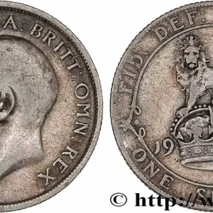 ROYAUME-UNI 1 Shilling Georges V 1916 fwo_775302 Monde Certifié