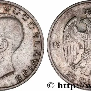 YOUGOSLAVIE 20 Dinara Pierre II 1938 fwo_775307 Monde Soldes